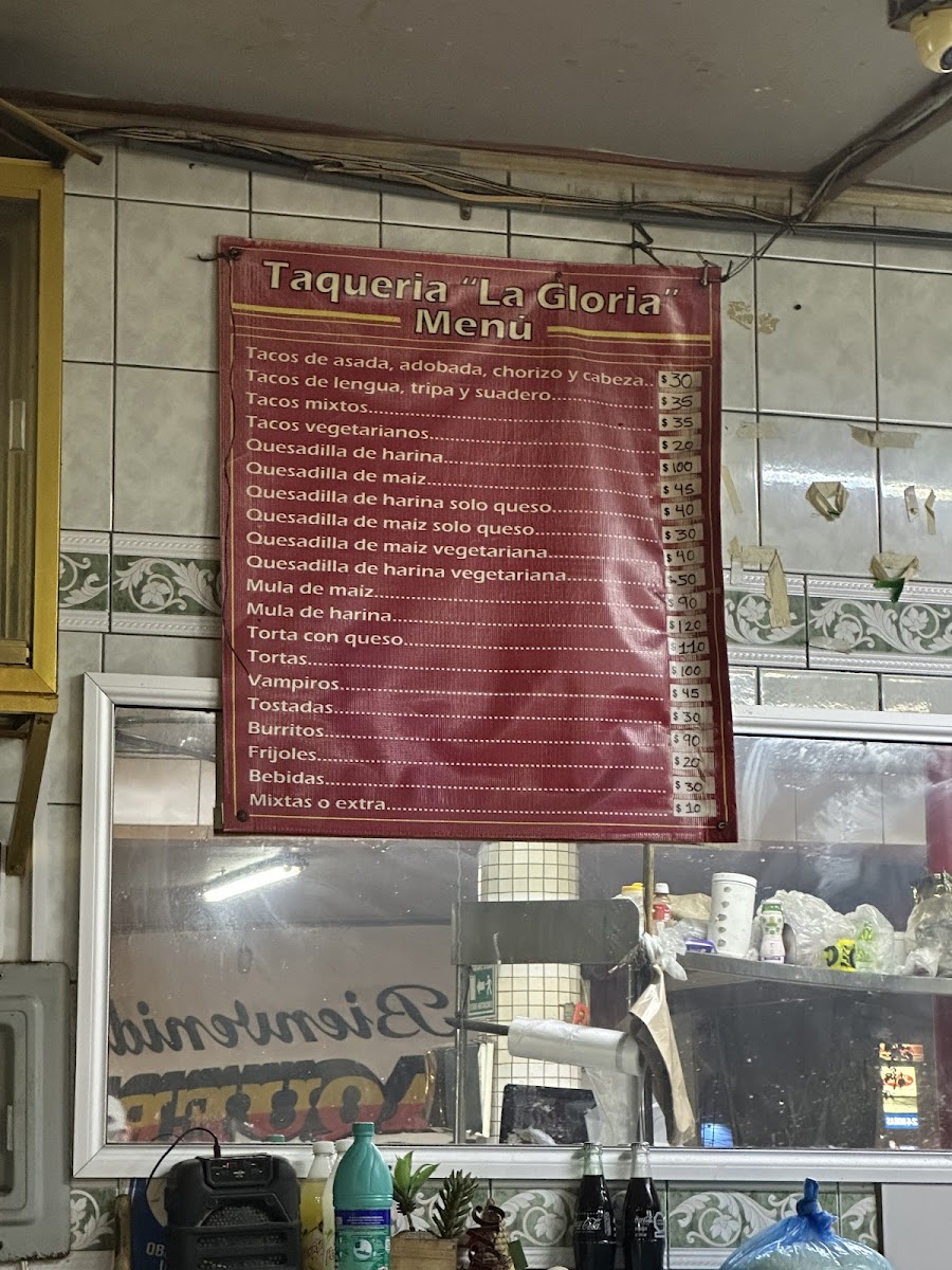 Tacos La Gloria Menu - Image 2